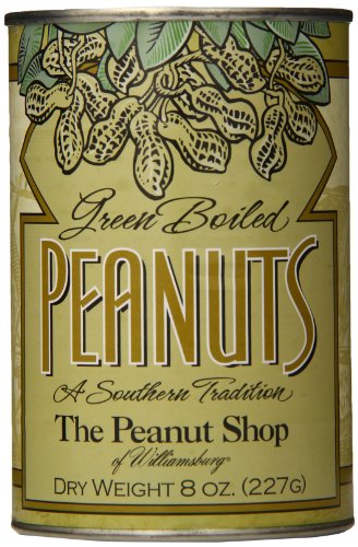 0053136090766 - THE PEANUT SHOP OF WILLIAMSBURG GREEN BOILED PEANUTS CANS