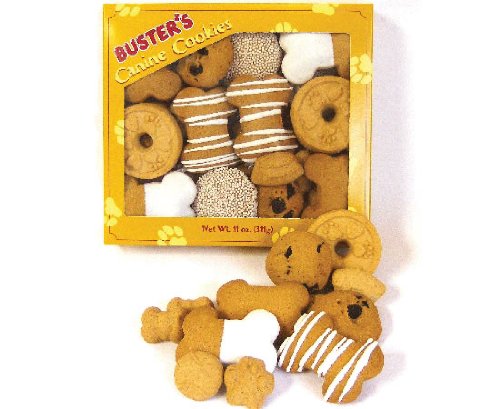 0053136810852 - THE PEANUT SHOP OF WILLIAMSBURG BUSTER CANINE COOKIES, 11-OUNCE GIFT BOX