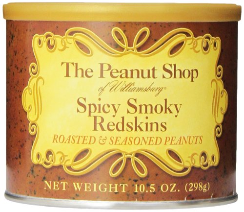 0053136893442 - THE PEANUT SHOP OF WILLIAMSBURG SPICY SMOKY REDSKINS, 10.5 OUNCE