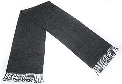 0053176021584 - CLASSIC ALPACA WOMEN'S WOVEN & BRUSHED BABY SCARF ONE SIZE CHARCOAL