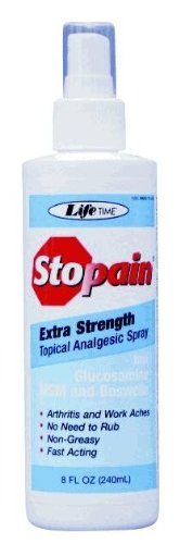 0053232208737 - STOP PAIN TOPICAL SPRAY EXTRA STRENGTH FORMULA W GS MSM & BOSWELLIAN LIQUID