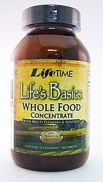 0053232800894 - LIFE'S BASIC WHOLE FOOD CONCENTRATE MULTI VITAMIN & MINERAL 180 TABLET
