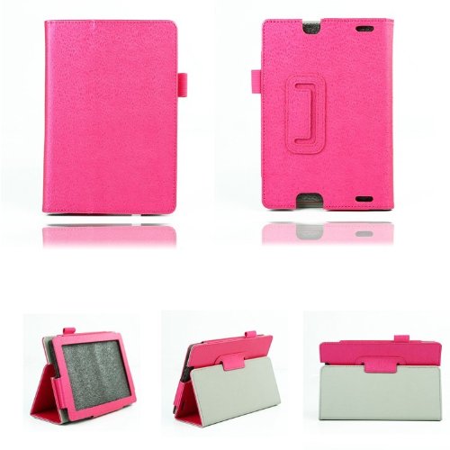 0533078105839 - PANDA AMAZON KINDLE FIRE HD 7(2012,PREVIOUS GENERATION) STANDING LEATHER CASE SLIM FIT FOLIO CASE COVER FOR KINDLE FIRE HD 7 2012 MODEL (PINK)