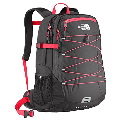 0053329450360 - THE NORTH FACE WOMEN'S CLASSIC BOREALIS BACKPACK, ROCKET RED/ASPHALT GREY
