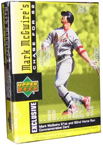 0053334314282 - 1998 UPPER DECK MARK MCGUIRE 'CHASE FOR 62' BASEBALL BOXED SET - 30C