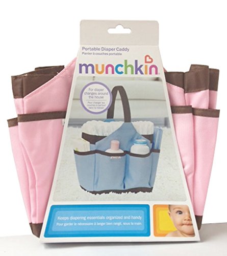 5334999049395 - BABY / CHILD STYLISH DESIGN MUNCHKIN PORTABLE DIAPER CADDY (COLORS MAY VARY) WITH LARGE AND SMALL POCKETS INFANT