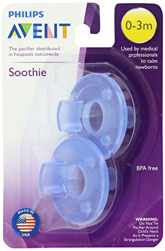 5334999063186 - PHILIPS AVENT SOOTHIE PACIFIER, BLUE, 0-3 MONTHS, 2 COUNT