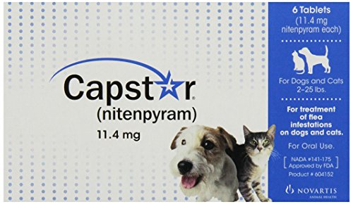 5334999502890 - CAPSTAR FLEA TABLETS FOR CATS & DOGS 2-25 LBS, 6 TABLETS, SINGLE BOX