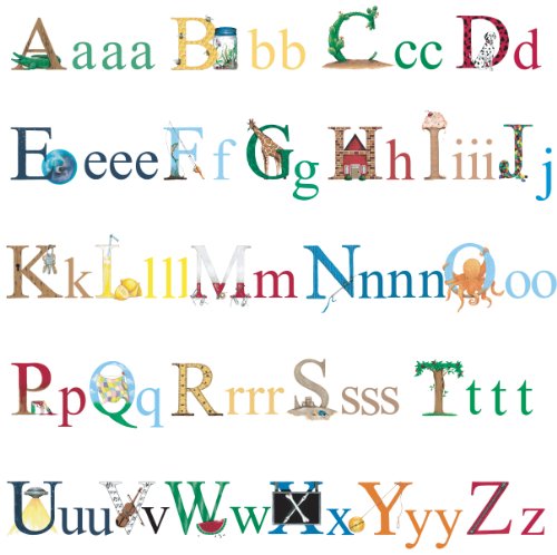 5334999532880 - ROOMMATES RMK1029SCS ALPHABET PEEL AND STICK WALL DECALS