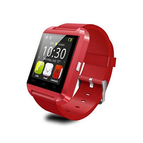 0534036673223 - SUDROID BLUETOOTH SMART WRIST WATCH PHONE FOR SAMSUNG GALAXY S3 S4 S5 NOTE3 , HTC, NOKIA OTHER ANDROID SMART PHONES (RED)