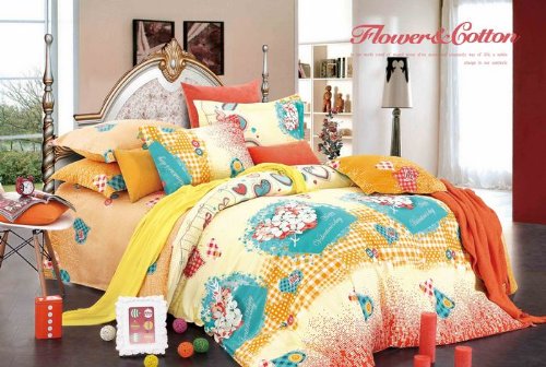 0534405309418 - CC&DD 100% COTTON HAPPY VALENTINE'S DAY SPECIAL DUVET COVER SET 3 PC FULL-SIZED (CLEARANCE ITEM, NO RETURNING)