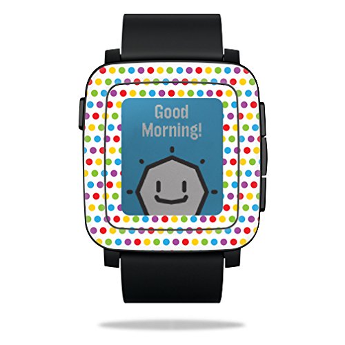 0053722054776 - MIGHTYSKINS PROTECTIVE VINYL SKIN DECAL FOR PEBBLE TIME SMART WATCH COVER WRAP STICKER SKINS CANDY DOTS