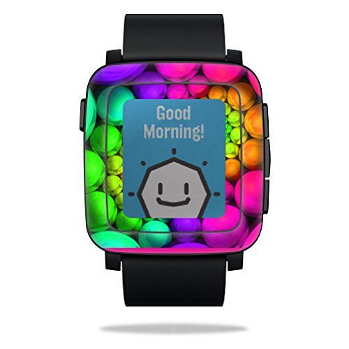 0053722055643 - MIGHTYSKINS PROTECTIVE VINYL SKIN DECAL FOR PEBBLE TIME SMART WATCH COVER WRAP STICKER SKINS HALLUCINATE