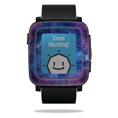0053722055964 - MIGHTYSKINS PROTECTIVE VINYL SKIN DECAL FOR PEBBLE TIME SMART WATCH COVER WRAP STICKER SKINS NEBULA