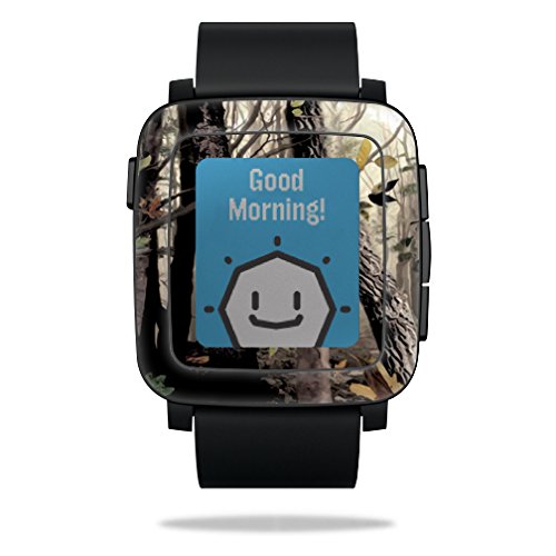 0053722056862 - SKIN DECAL WRAP FOR PEBBLE TIME SMART WATCH COVER STICKER TREE CAMO