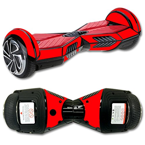 0053722090965 - MIGHTYSKINS PROTECTIVE VINYL SKIN DECAL FOR SELF BALANCING BOARD SCOOTER HOVER 2 WHEEL MINI BOARD UNICYCLE BLUETOOTH WRAP COVER STICKER GLOSSY RED