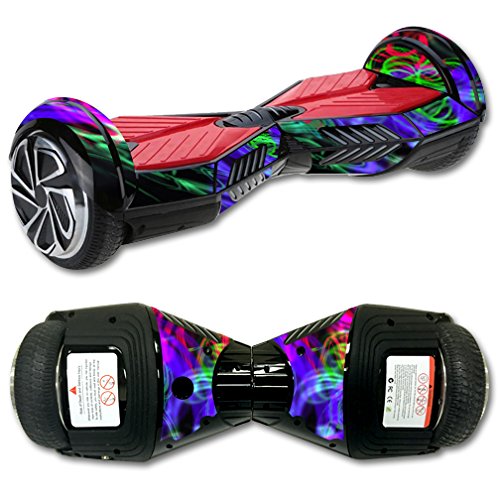 0053722091696 - MIGHTYSKINS PROTECTIVE VINYL SKIN DECAL FOR SELF BALANCING BOARD SCOOTER HOVER 2 WHEEL MINI BOARD UNICYCLE BLUETOOTH WRAP COVER STICKER NEON SPLATTER