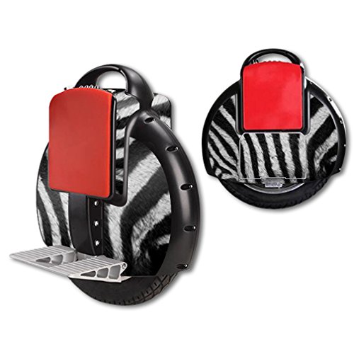 0053722242562 - MIGHTYSKINS PROTECTIVE VINYL SKIN DECAL FOR AIRWHEEL X3 SELF BALANCING ONE WHEEL ELECTRIC UNICYCLE SCOOTER WRAP COVER STICKER ZEBRA