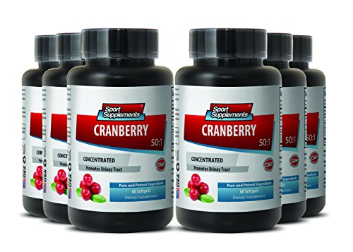 0053722761971 - ORGANIC CRANBERRY CAPSULES - CRANBERRY CONCENTRATED EXTRACT 50 : 1 CONCENTRATE EQUIVALENT TO 12.600MG - CRANBERRY TO SUPPORT URINARY TRACT (6 BOTTLES)