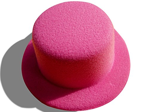 0537243109028 - MINI TOP HAT PARTY CHURCH DIY MAKING CRAFT FASCINATOR COSPLAYR ALLIGATOR CLIPS A007 (HOT PINK)