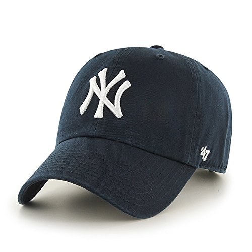 0053838503168 - MLB NEW YORK YANKEES MEN'S '47 BRAND HOME CLEAN UP CAP, NAVY, ONE-SIZE (FOR ADULTS)