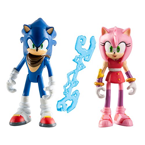 0053941225025 - SONIC BOOM SMALL FIGURE 2 PACK- SONIC AND AMY