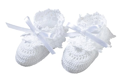5399903095370 - WHITE CROCHETED BOOTIES