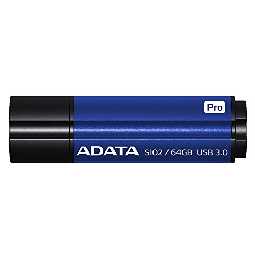 5399997947579 - ADATA SUPERIOR SERIES S102 PRO 64 GB USB 3.0 FLASH DRIVE - BLUE (AS102P-64G-RBL)