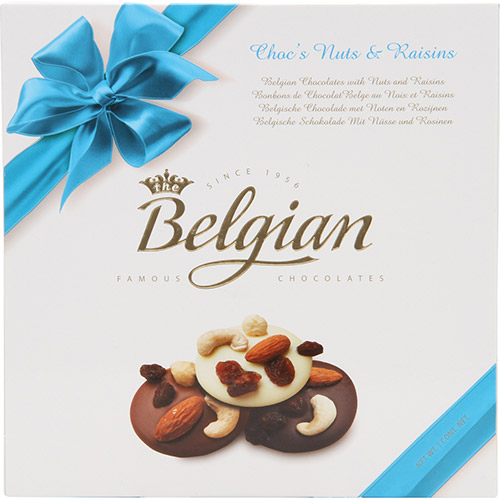 5413121360659 - CHOCOLATEOLATE BELGIAN CHOCOLATE' SNUTS & RAISINS