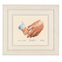 5413480191864 - VERVACO PN-0145023 | HOLDING TIGHT BIRTH RECORD COUNTED CROSS STITCH KIT