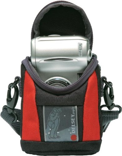 5413812800112 - DELSEY GOPIX 10 POINT AND SHOOT CAMERA BAG (BLACK/RED)