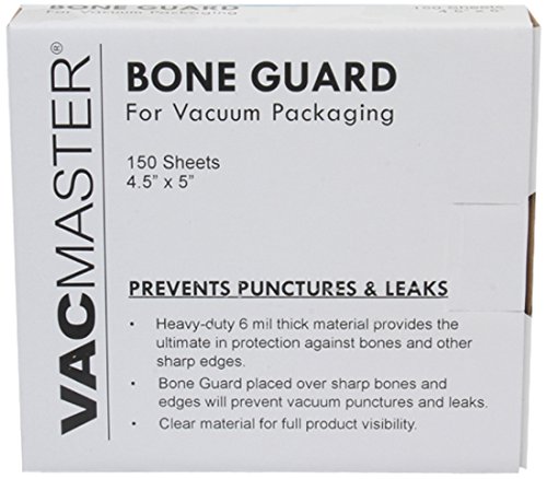 0054202917208 - VACMASTER VACUUM PACKAGING BONE GUARD SHEETS, 4.5-INCH BY 5-INCH, 150 SHEETS