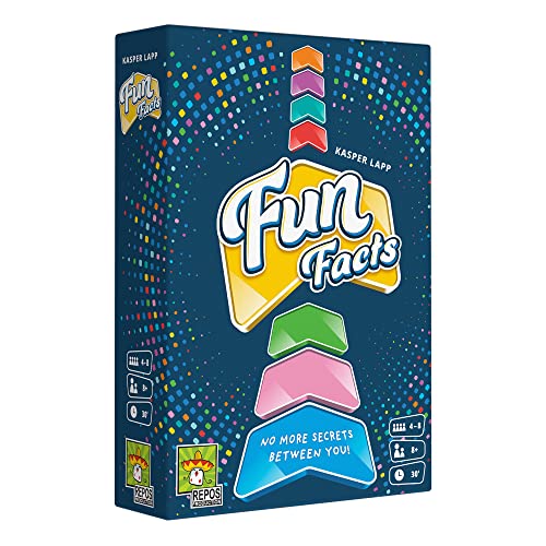 5425016926161 - FUN FACTS PARTY GAME | COOPERATIVE TRIVIA GAME | STRATEGY GAME | FUN FAMILY GAME FOR ADULTS AND KIDS | AGES 8+ | 4-8 PLAYERS | AVERAGE PLAYTIME 30 MINUTES | MADE BY REPOS PRODUCTION