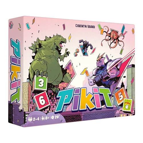 5425016927588 - REPOS PRODUCTION PIKIT BOARD GAME - STEAL AND BLOCK OPPONENTS IN THIS DICE ROLLING & CARD CLAIMING STRATEGY GAME, FUN FAMILY GAME FOR KIDS & ADULTS, AGES 8+, 2-4 PLAYERS, 30 MINUTE PLAYTIME, MADE