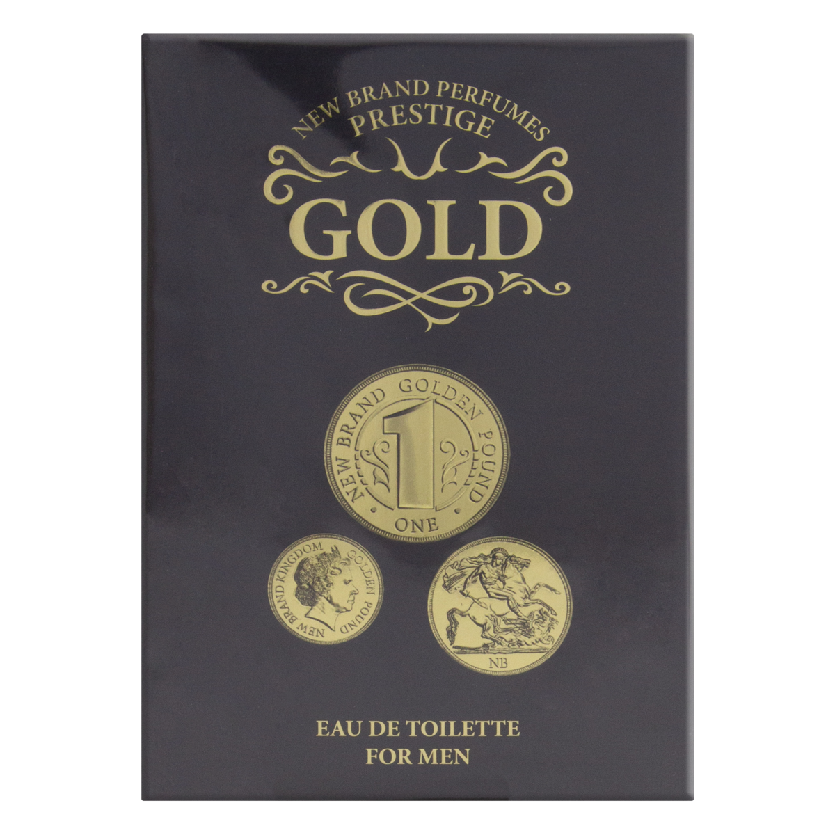 5425017734277 - EAU DE TOILETTE GOLD NEW BRAND PERFUMES PRESTIGE FOR MEN CAIXA 100ML