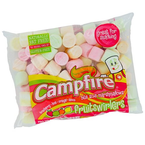 0054300233187 - CAMPFIRE MARSHMALLOWS, FRUIT SWIRLERS, BITE SIZE, 8OZ (PACK OF 3)