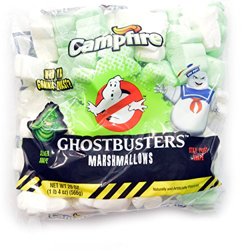 0054300233538 - GHOSTBUSTERS MARSHMALLOWS 20 OZ WHO YA GONNA ROAST? STAY PUFT SLIMER SHAPES