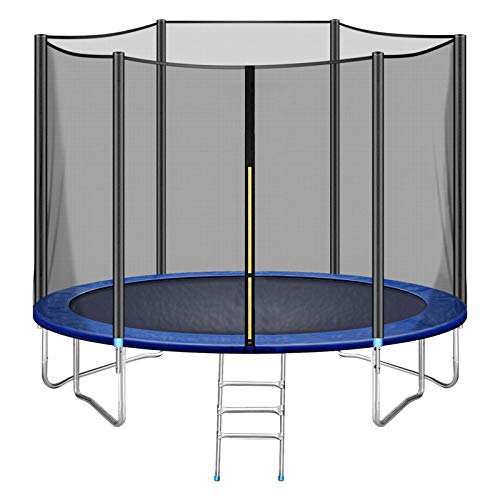 5434262650782 - 10FT TRAMPOLINE SAFETY ENCLOSURE NET COMBO BOUNCE JUMP FOR KIDS OUTDOOR WITH SPRING PAD WATERPROOF JUMP MAT & LADDER