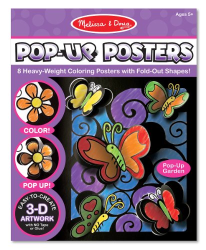 5437543769135 - MELISSA & DOUG POP-UP POSTERS-BUTTERFLIES AND FLOWERS