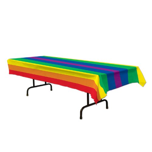 5437543779394 - RAINBOW TABLECOVER PARTY ACCESSORY (1 COUNT)
