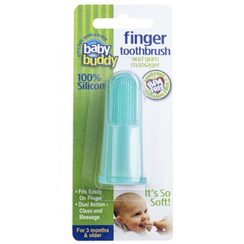 5437543787245 - BABY BUDDY FINGER TOOTHBRUSH STAGE 2 FOR BABIES/TODDLERS, KIDS LOVE THEM, GREEN