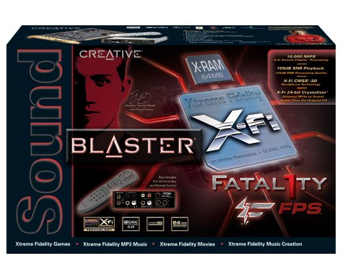 0054651117983 - CREATIVE SOUND BLASTER X-FI FATAL1TY FPS CARD ( 70SB046600002 )