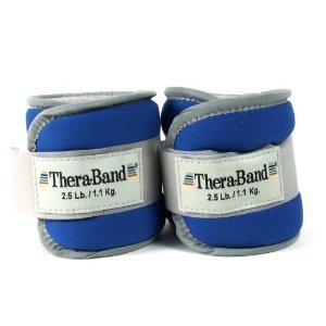 5468885926795 - THERA-BAND 25872 COMFORT FIT ANKLE/WRIST CUFF WEIGHTS, BLUE, 2.5 POUNDS EACH CUFF, 1 PAIR
