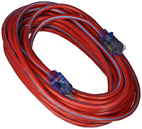 0054732803927 - PRIME KCPL507830 12/3 SJTW LOCKING CORD, RED AND BLUE, 50-FEET