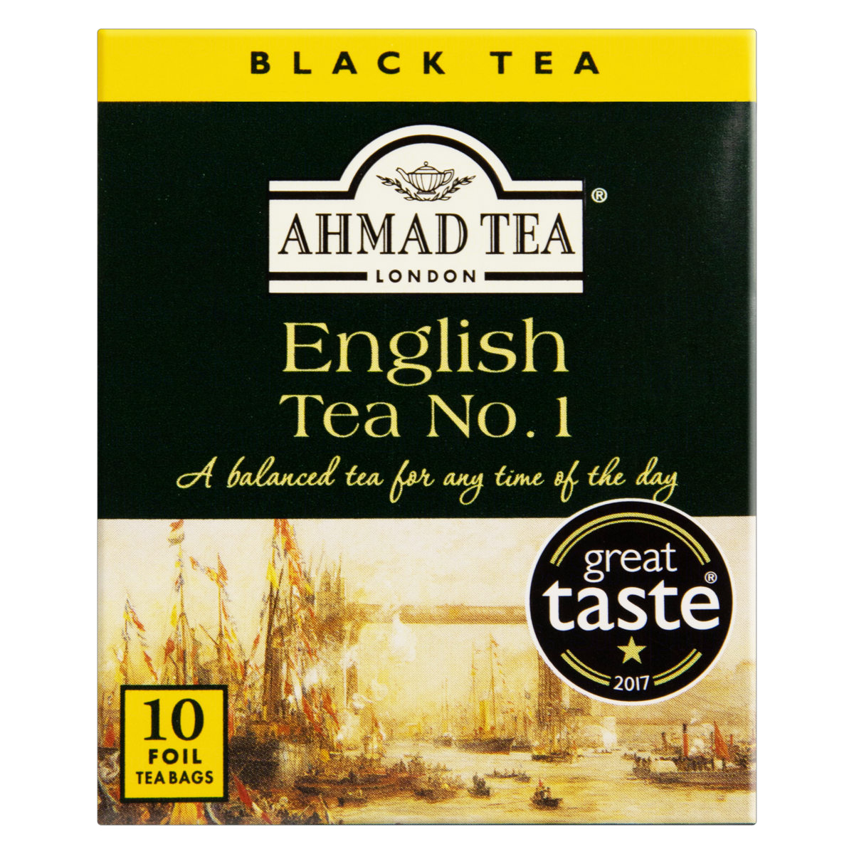 0054881003261 - CHÁ PRETO ENGLISH TEA NO. 1 AHMAD TEA LONDON CAIXA 20G 10 UNIDADES