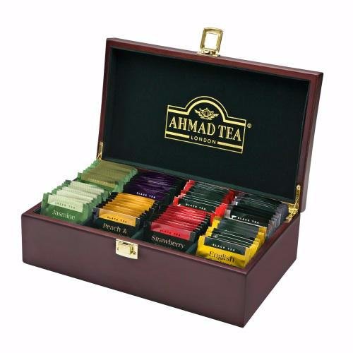 0054881009218 - KEEPER WOODEN BOX WITH ASSORTED TEA BAGS