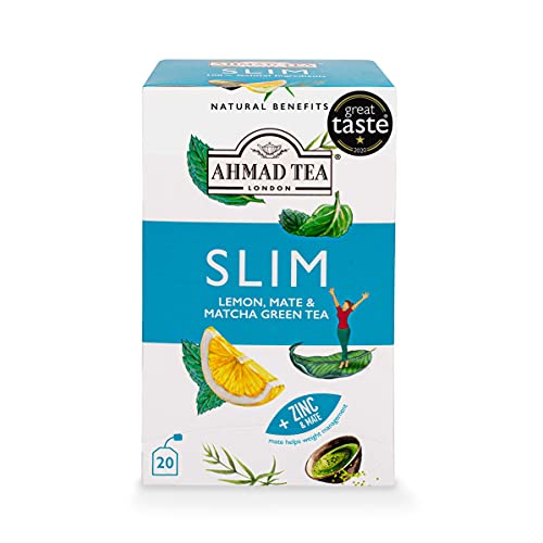 0054881020350 - AHMAD TEA - SLIM LEMON, MATE & MATCHA GREEN TEA 20 FOIL WRAPPED TEA BAGS