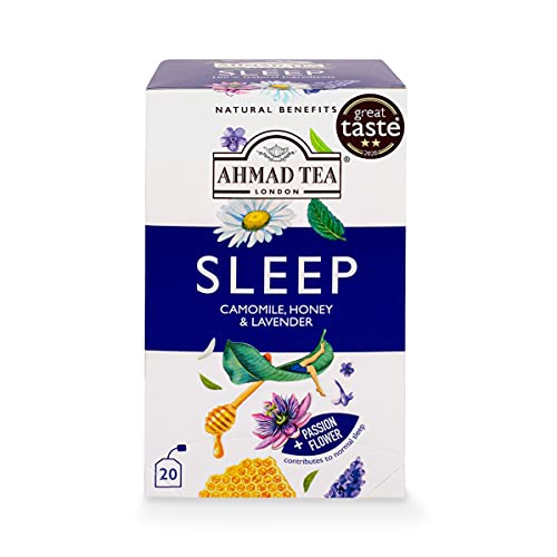 0054881020381 - AHMAD TEA - SLEEP CAMOMILE, HONEY & LAVENDER 20 FOIL WRAPPED TEA BAGS