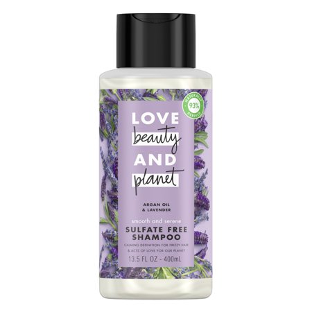 0055086000024 - LOVE BEAUTY AND PLANET SMOOTH AND SERENE ARGAN OIL SHAMPOO FOR HAIR SHINE, ARGAN OIL & LAVENDER 13.5 OZ