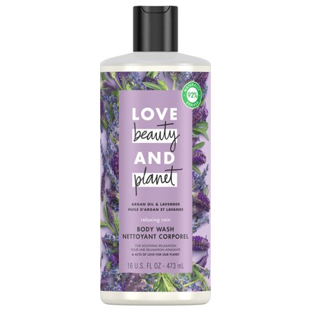 0055086000420 - LOVE BEAUTY AND PLANET RELAXING RAIN BODY WASH ARGAN OIL AND LAVENDER 16 OZ